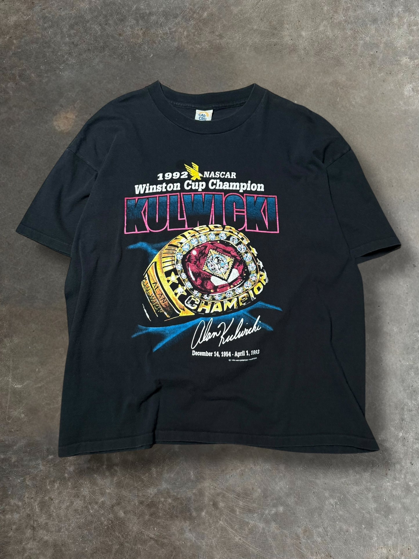 '92 Kulwicki Nascar Ring Tee Sz. XL