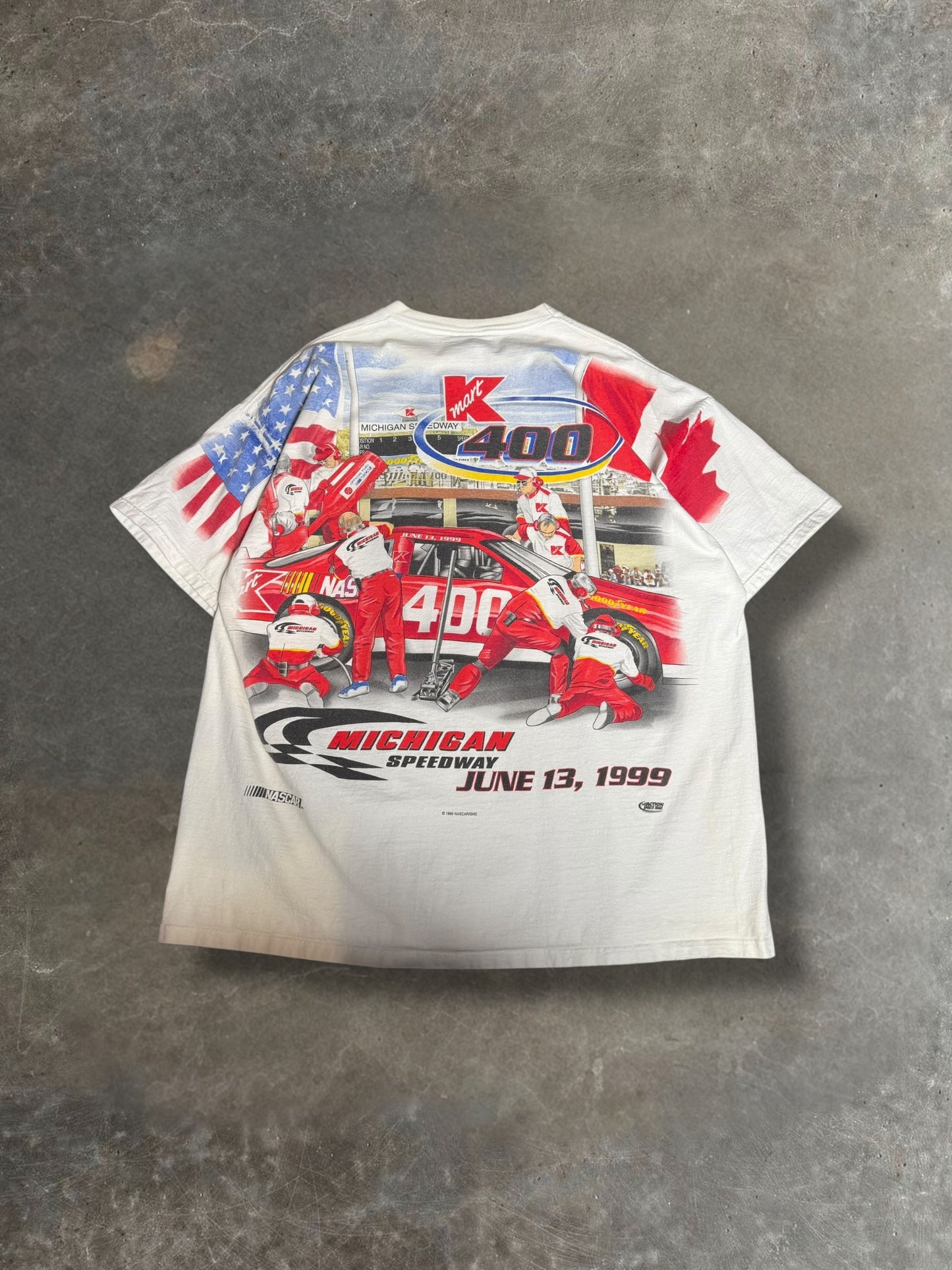 '99 Michigan Speedway AOP Nascar Tee Sz. XL