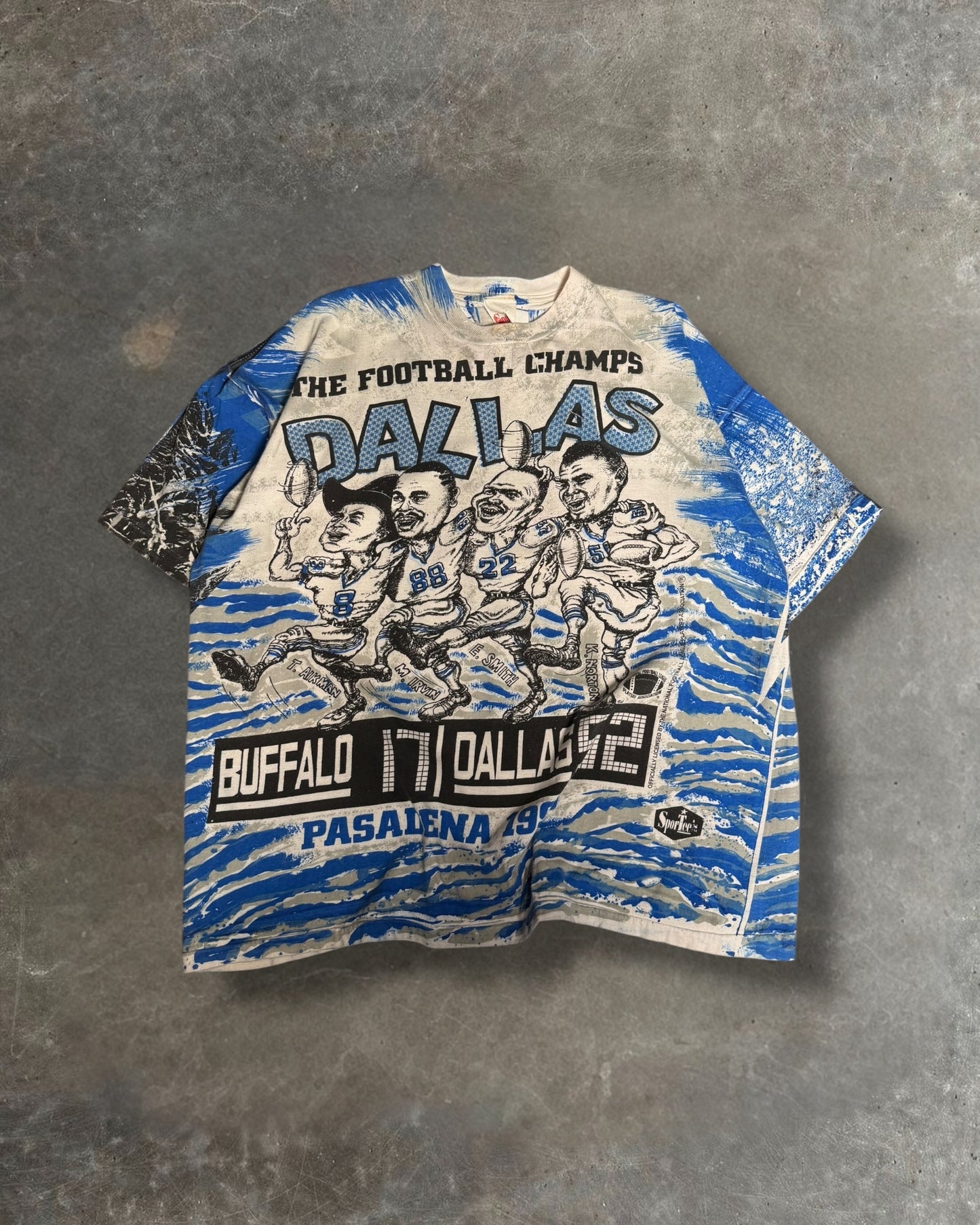 '93 Dallas Cowboys Champs AOP Tee Sz. XL