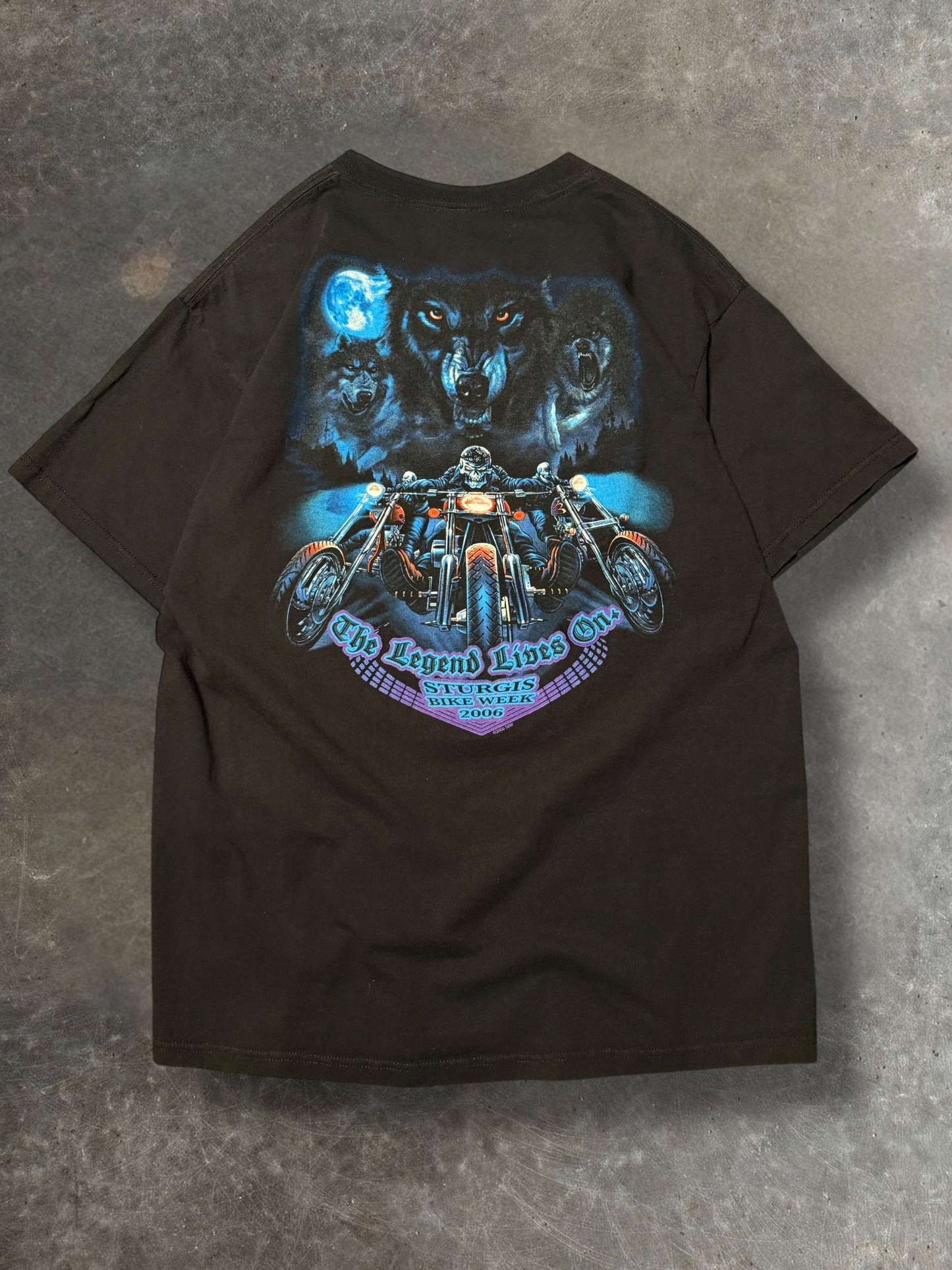 '06 Wolves Bike Week Tee Sz. L