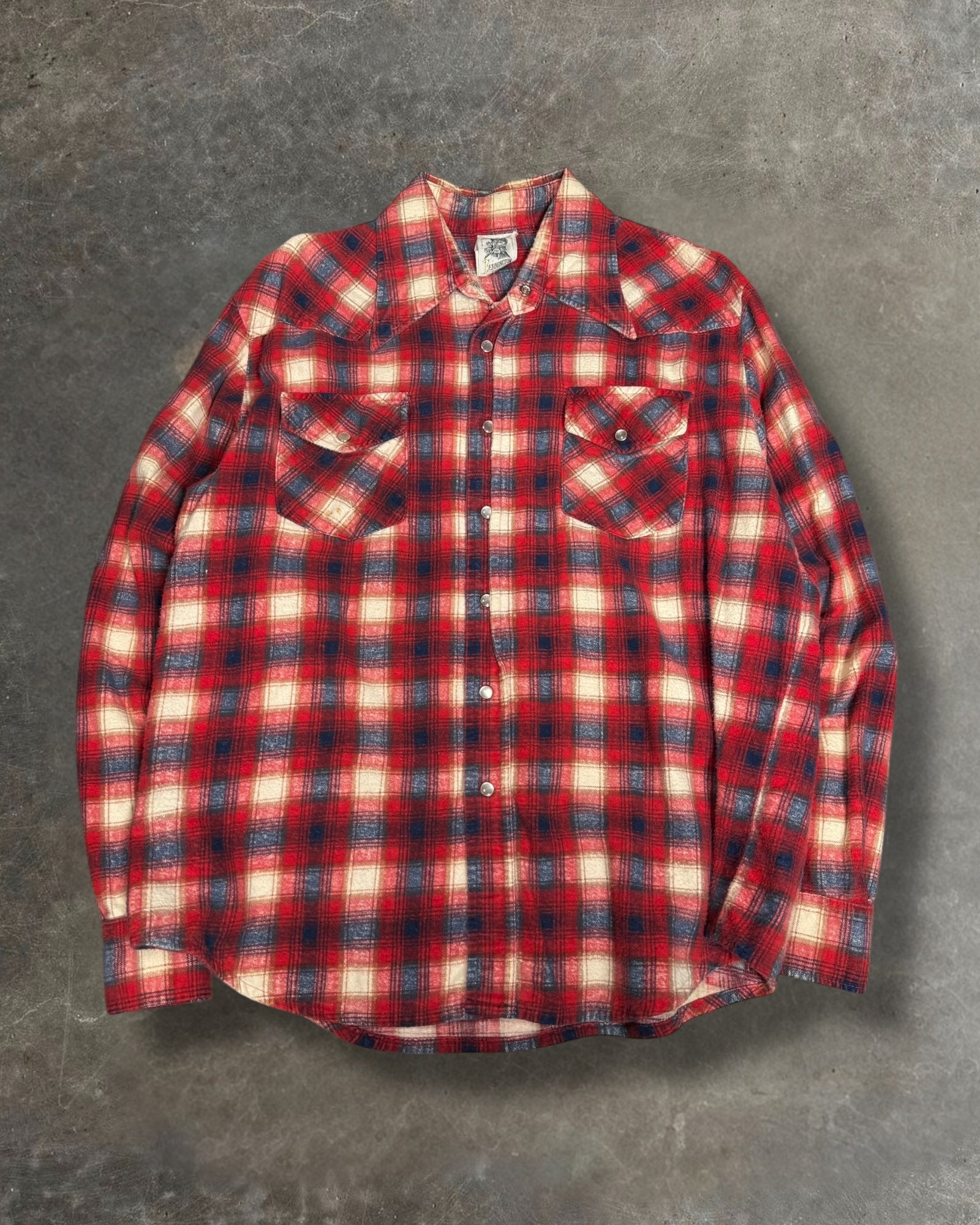 '80s Kennington Pearl Snap Button Down Sz. L