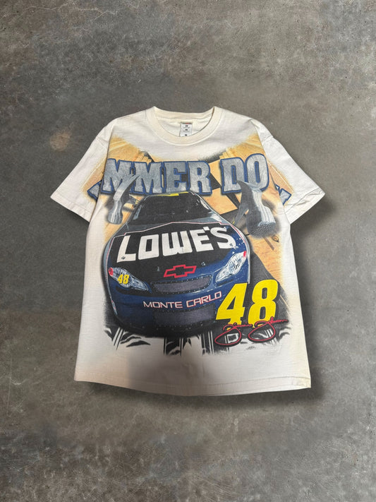'00s Jimmy Johnson AOP Nascar Tee Sz. L
