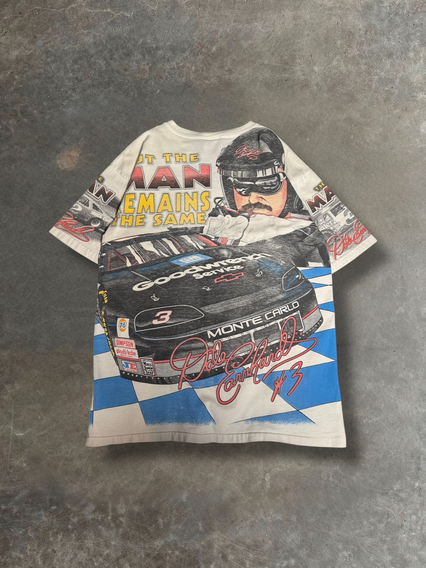 '96 Dale Earnhardt AOP Nascar Tee Sz. M