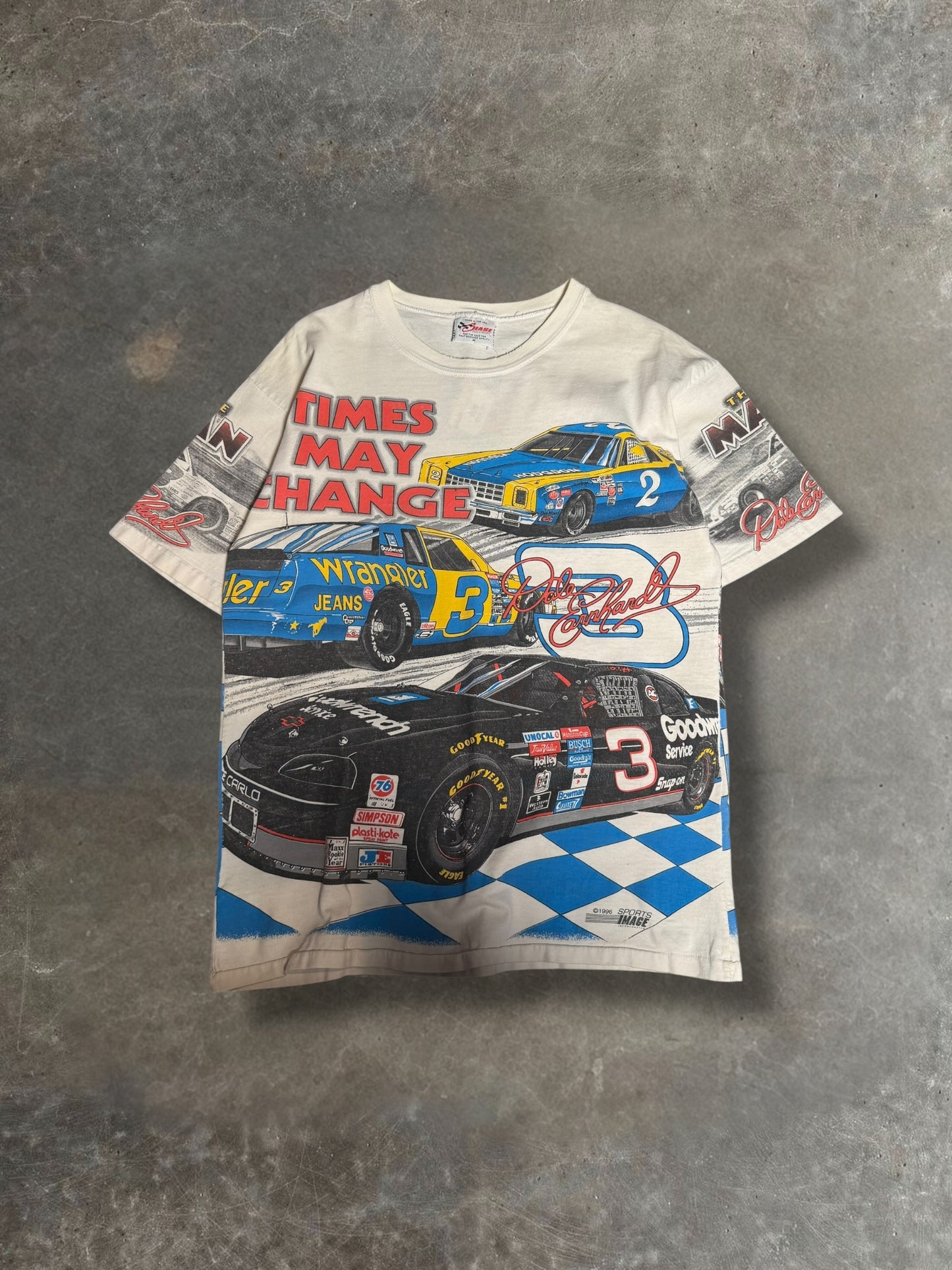'96 Dale Earnhardt AOP Nascar Tee Sz. M