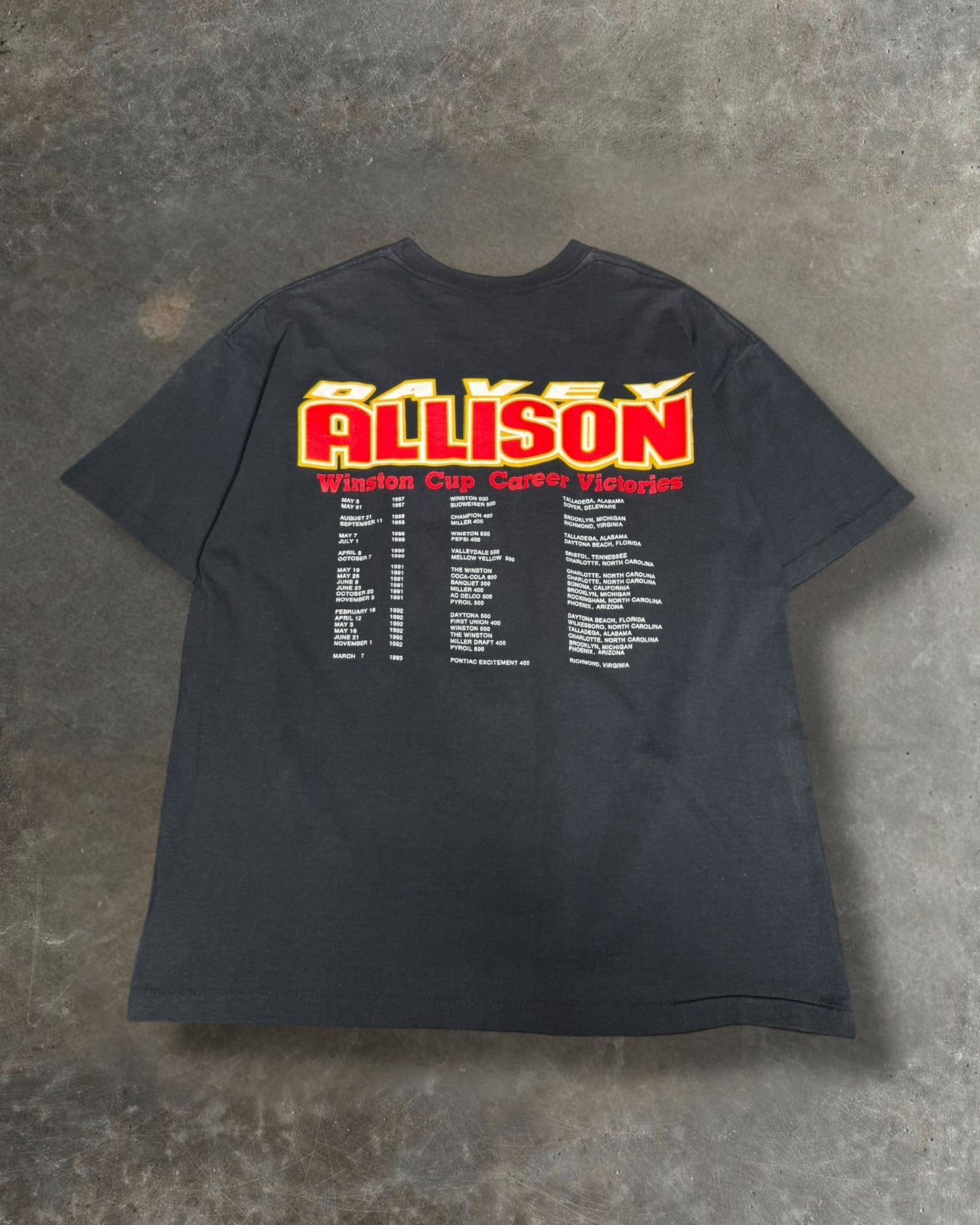 '90s Davey Allison Racing Tee Sz. L
