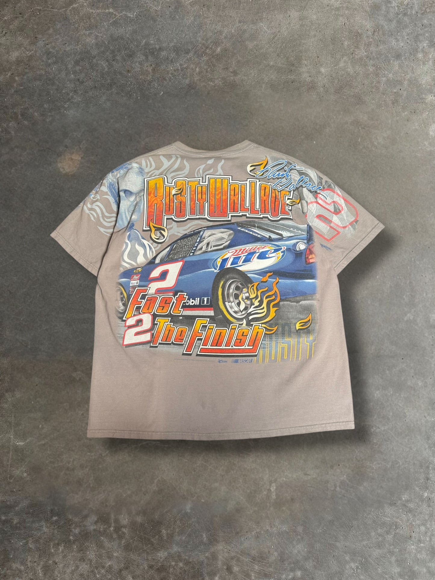 '00s Rusty Wallace AOP Nascar Tee Sz. XXL