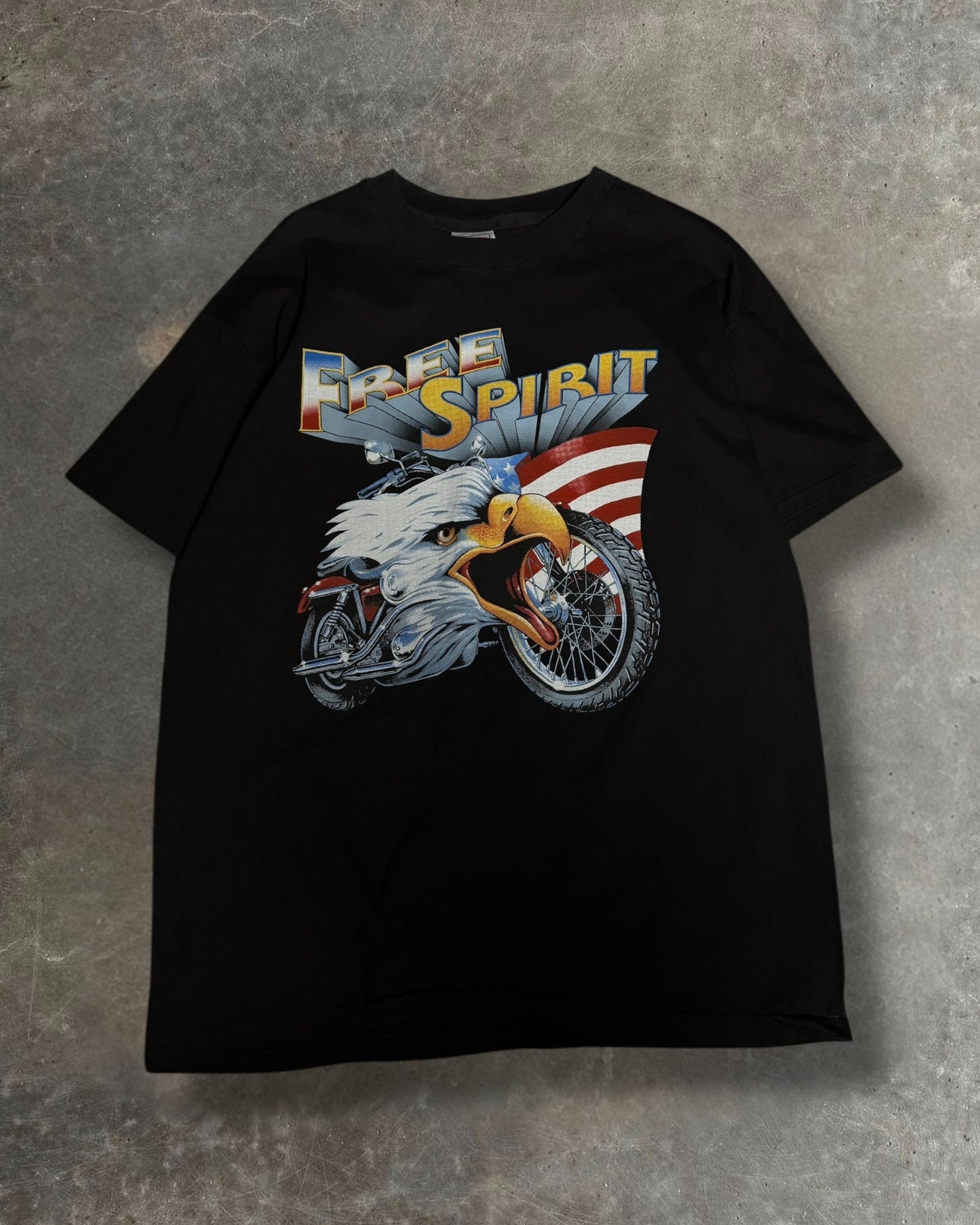 '90s Free Spirit Biker Tee Sz. XL