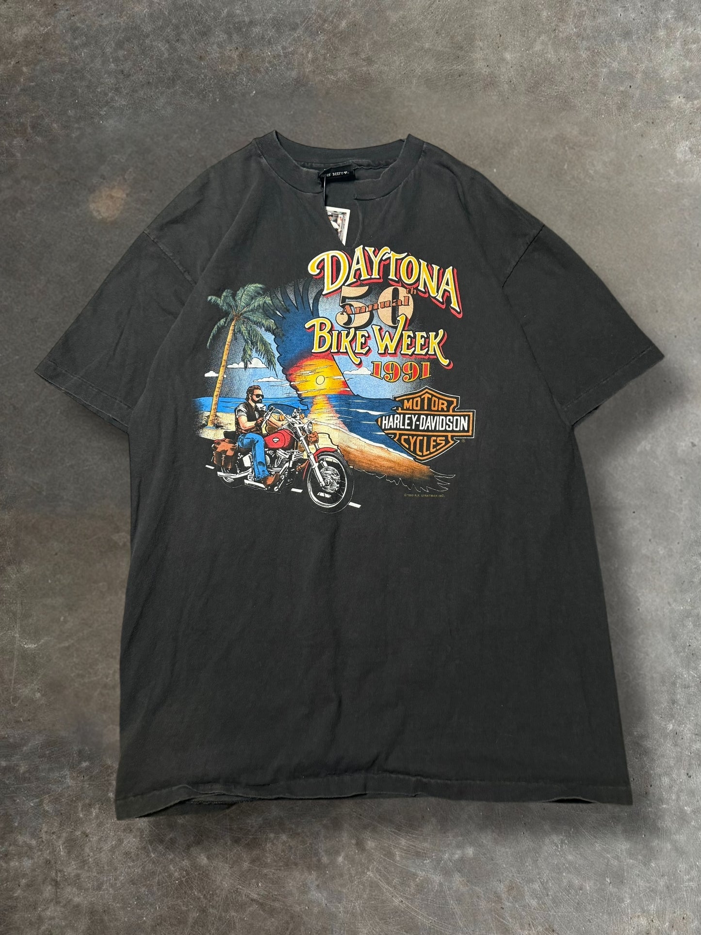 '91 Bike Week Harley Tee Sz. XL