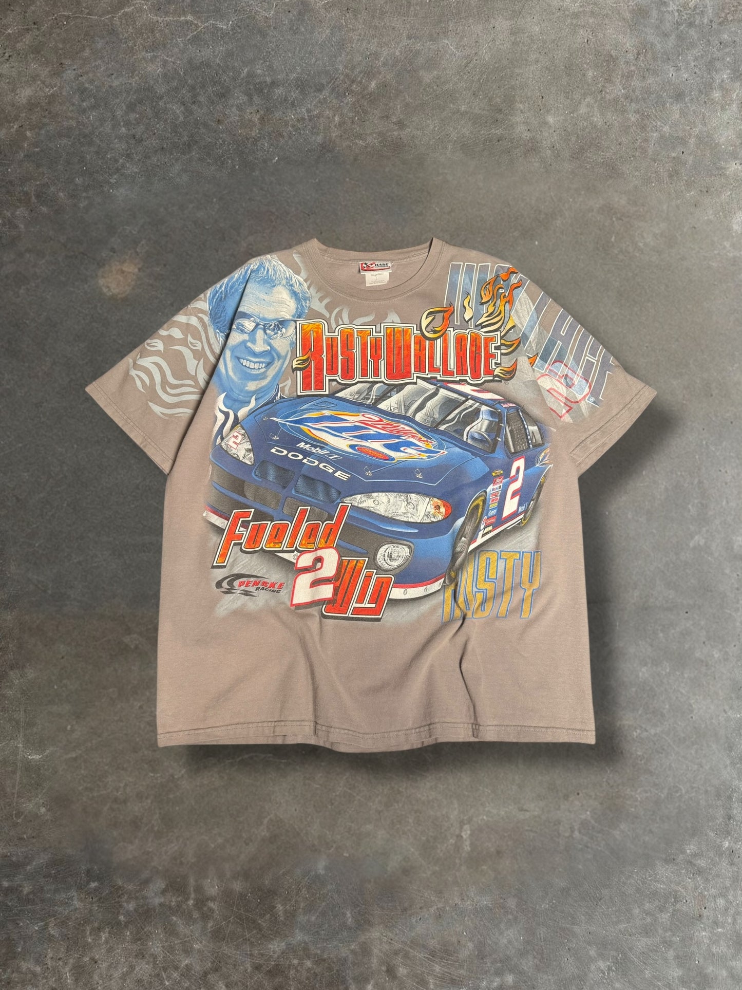 '00s Rusty Wallace AOP Nascar Tee Sz. XXL