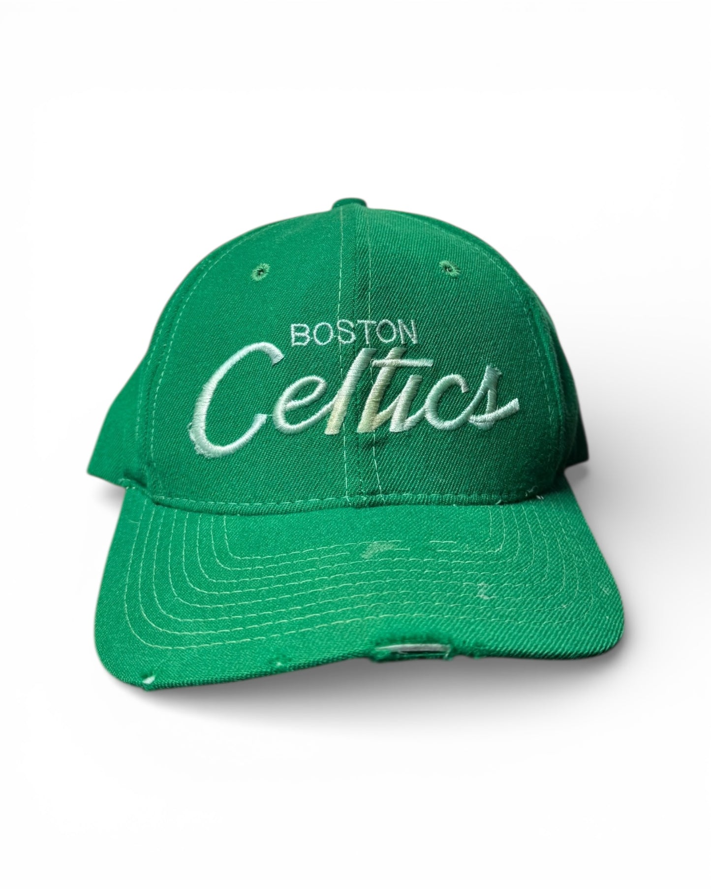 90s Boston Celtics Sports Specialties Script Hat