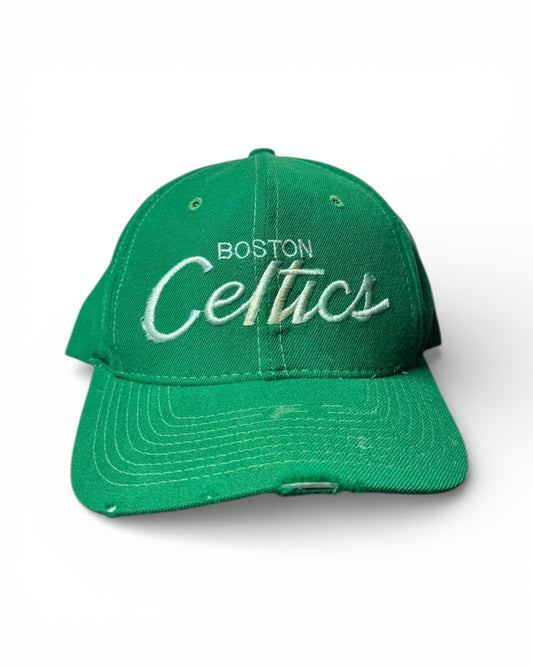 90s Boston Celtics Sports Specialties Script Hat