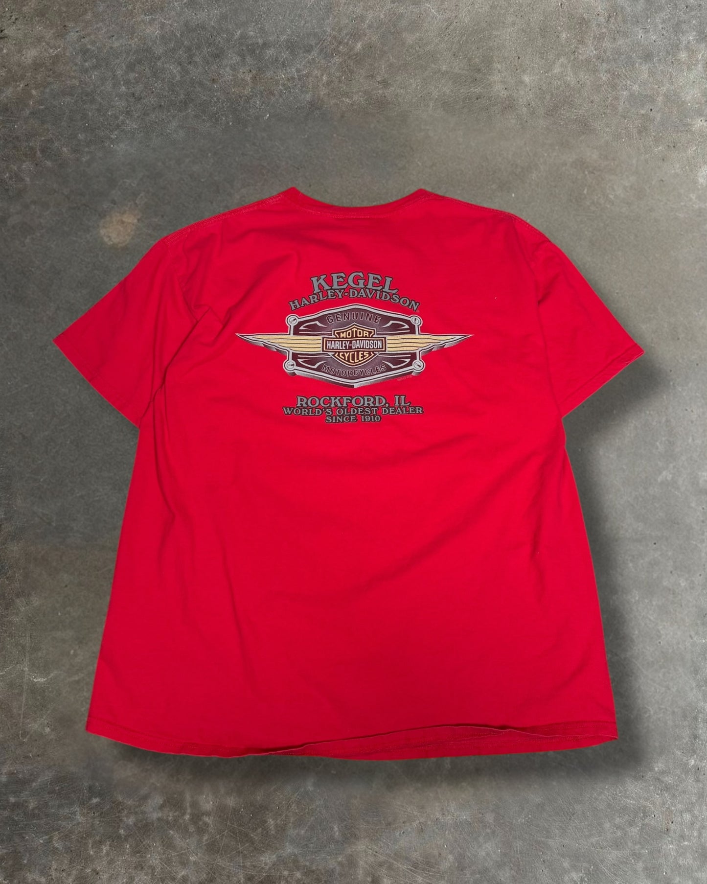 '00s Rockford Harley Fireman Tee Sz. XL