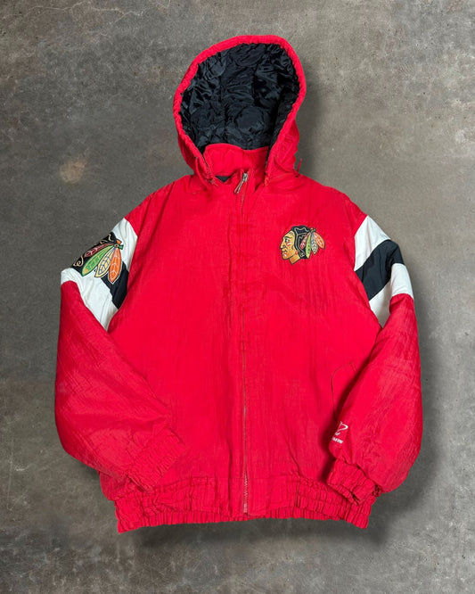'90s Blackhawks Puffer Jacket Sz. L