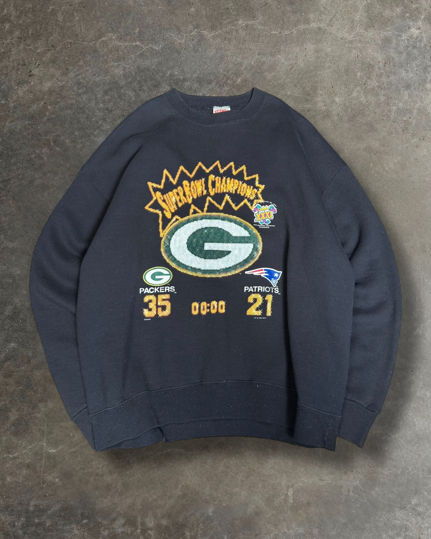 '97 Super Bowl Packers Crewneck Sz. XXL