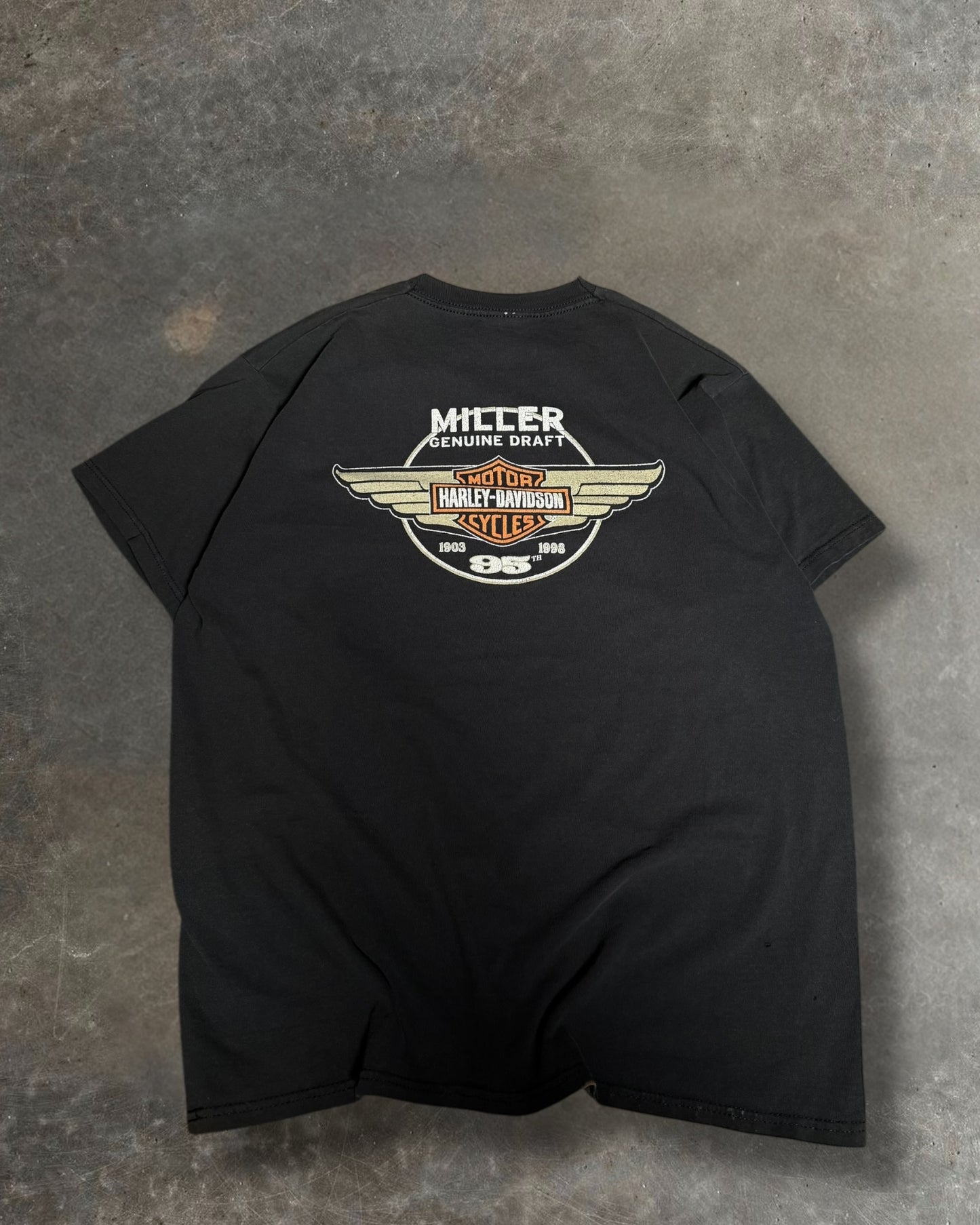 '98 Miller Draft Harley Davidson Tee Sz. XL