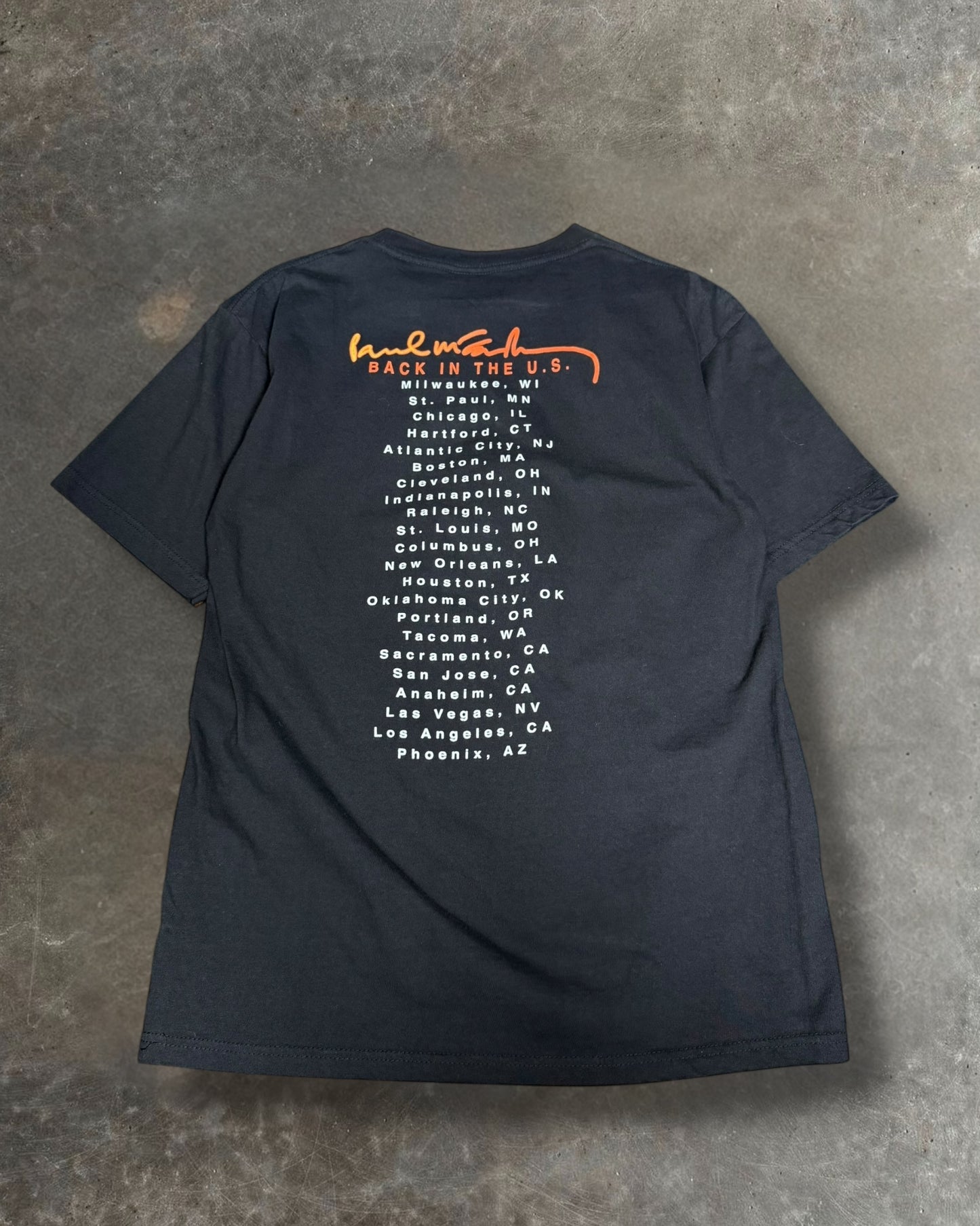 '02 Paul McCartney Tour Tee Sz. M
