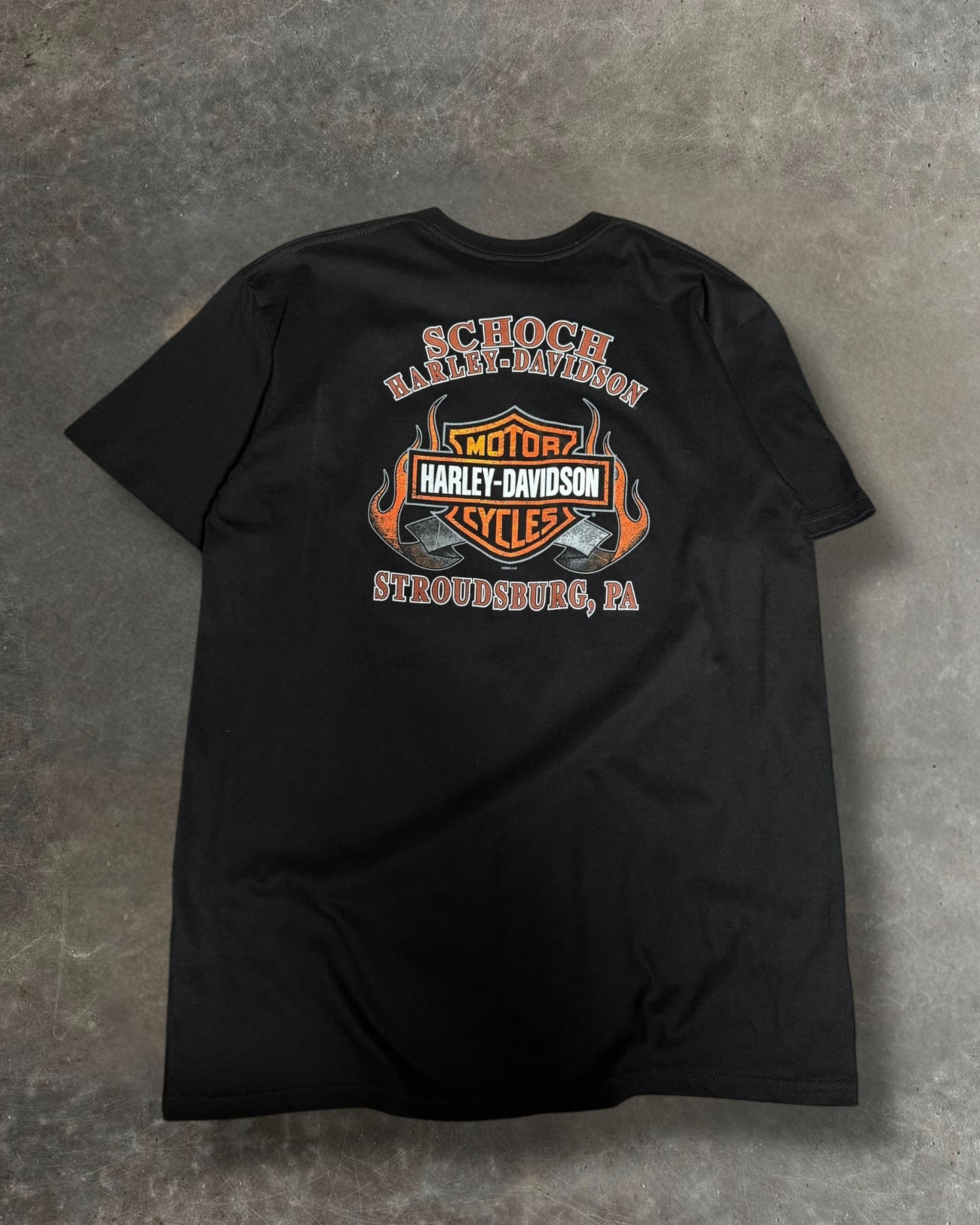 '10 Flame Shield Harley Davidson Tee Sz. XL