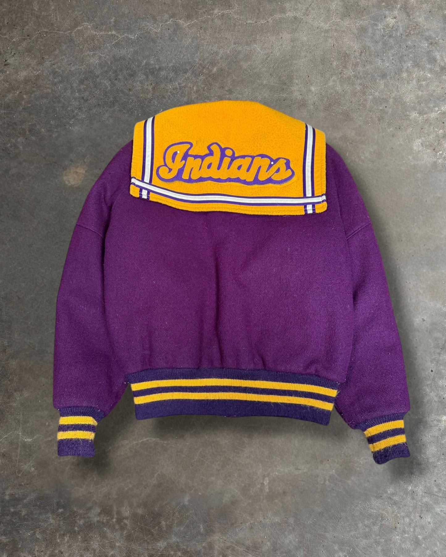 '80s Indians Varsity Jacket Sz. M