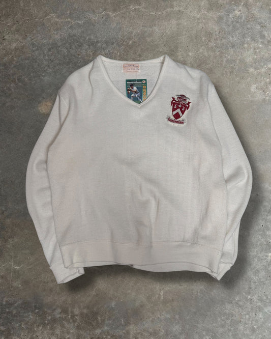 '80s Creslan&Rayon V-Neck Sweater Sz. L