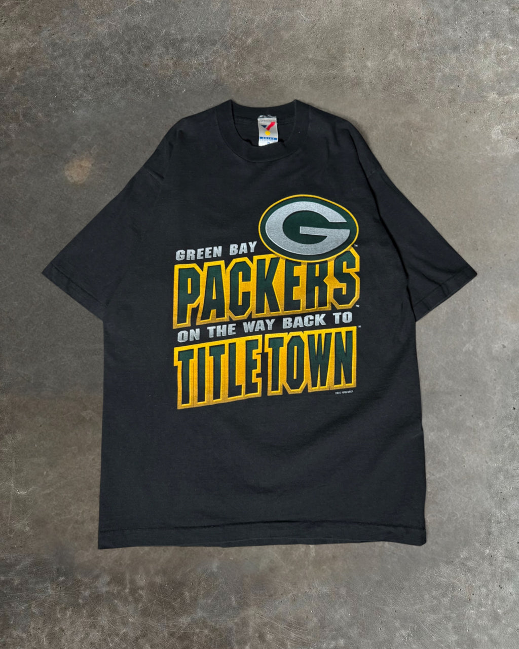 96 Packers Title Town T-shirt Sz. XL