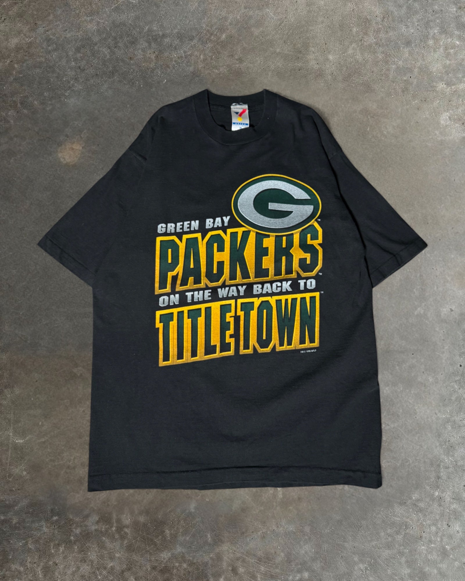 96 Packers Title Town T-shirt Sz. XL
