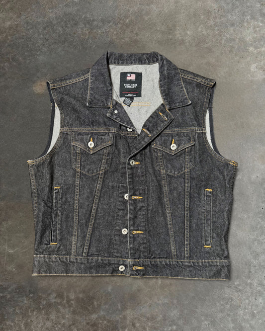 00s Harley-Davidson Denim Vest Sz. M