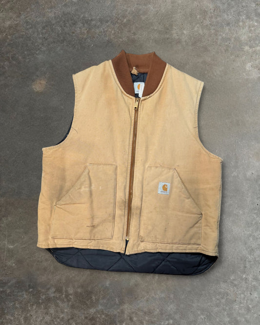 90s Beige Carhartt Vest Sz. 2XL