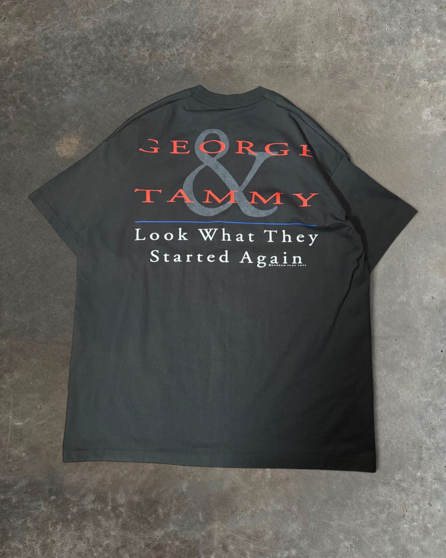 95 George And Tammy T-shirt Sz. XL